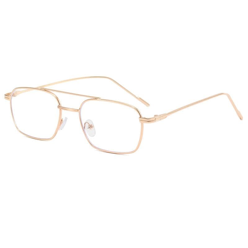 Fashion Square Double Bridge Designer Sunglasses for Men Women Driving Hiking UV Protection Stylish Sun Glasses