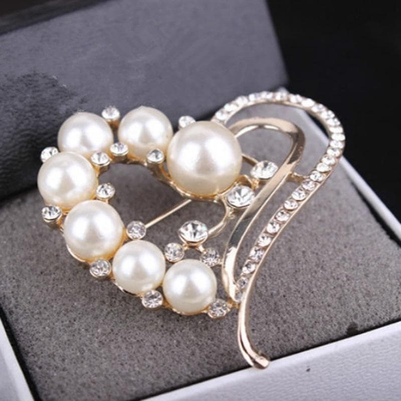 Europe and America Women Creative Heart Brooch Wedding Decoration Brooch