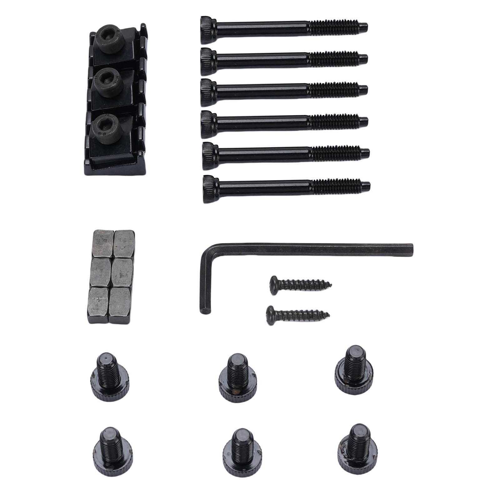 Guitar String Locking Nut and String Lock Screws Insert Blocks Electric Guitar Fixing Accessories