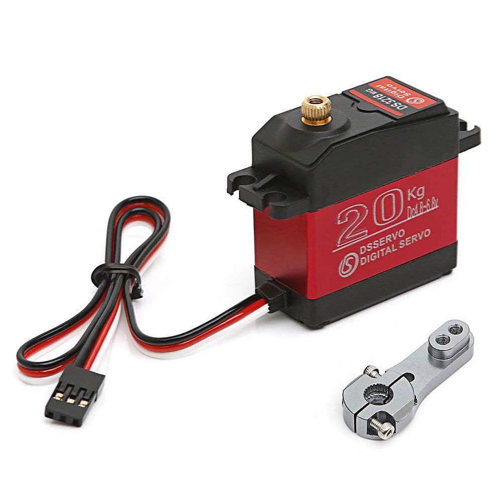 2pcs DSSERVO DS3218MG 20kg Metal Gear Digital Steering Servo for RC Baja Car Buggy Truck Boat 2pcs multicolour