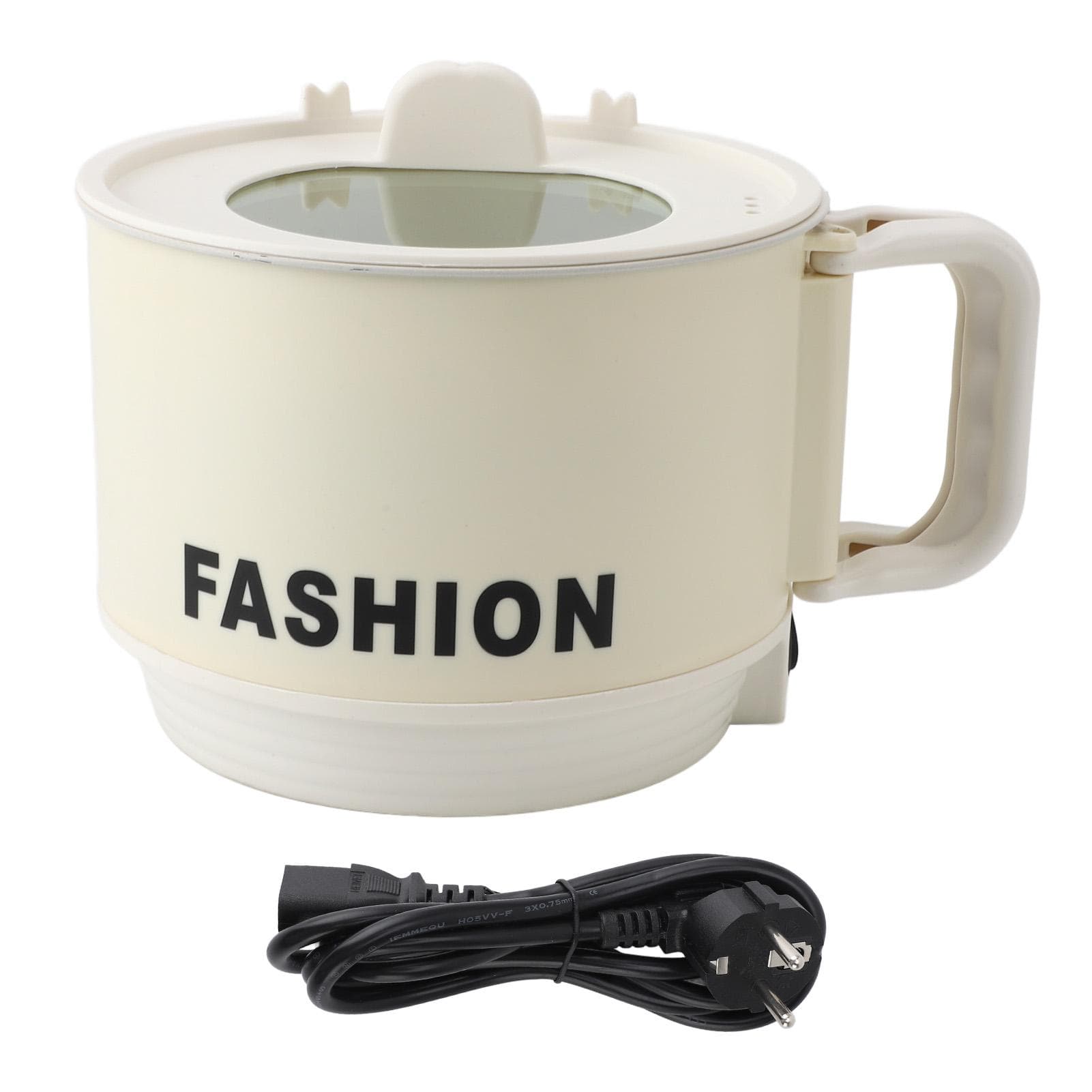 Electric Hot Pot 450W 1.8L Foldable Handle Even Heating Versatile Portable Electric Rapid Noodles L(for 6.5-9kg)