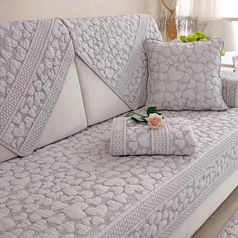 Double-sided Cotton Sofa Covers Cushion Four Seasons Sofa Towel Modern Simple Living Room Corner Couch Cover Armrest Towel 90x70cm 1pcs