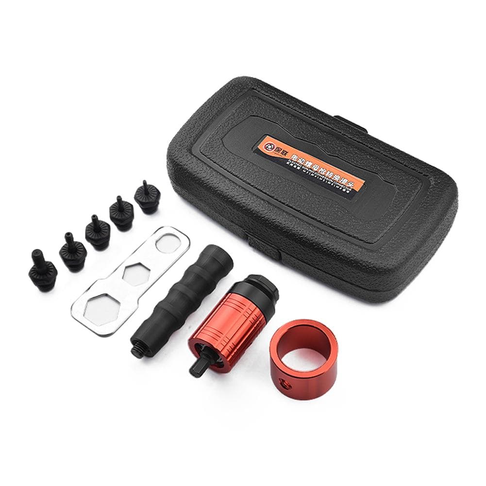 Detachable Manual Electric Rivet Nut Tool Conversion Accessories Hand Rivet Nut Tool Set Electric black