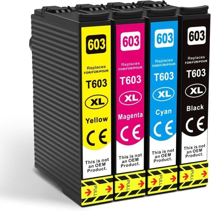 Cartouche Compatible - Q-image - 603 XL - 4-Pack - Multi-couleurs - 600 pages Noir, 400 pages Couleur