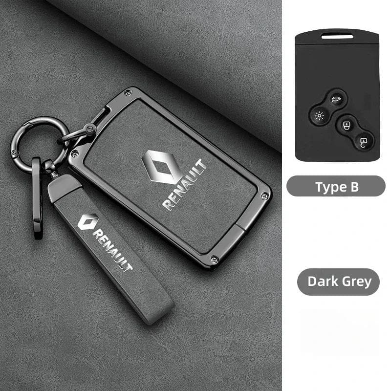 Hub Caps Zinc Alloy Car Key Case Cover Shell Keychain For Renault Koleos Captur Kadjar Megane Clio 5 Talisman Arkana Zoe Scenic