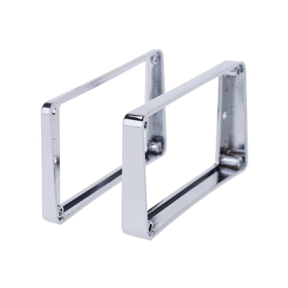 Chrome-Plated Plastic Guitar Pickup Frame Mounting Ring for LP Guitar Silver silver
