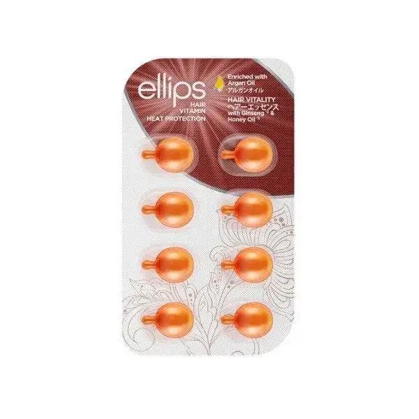 Vitamin-oil for hair Moisturizing with extract of Ginseng and Honey Ellips 8 pcs