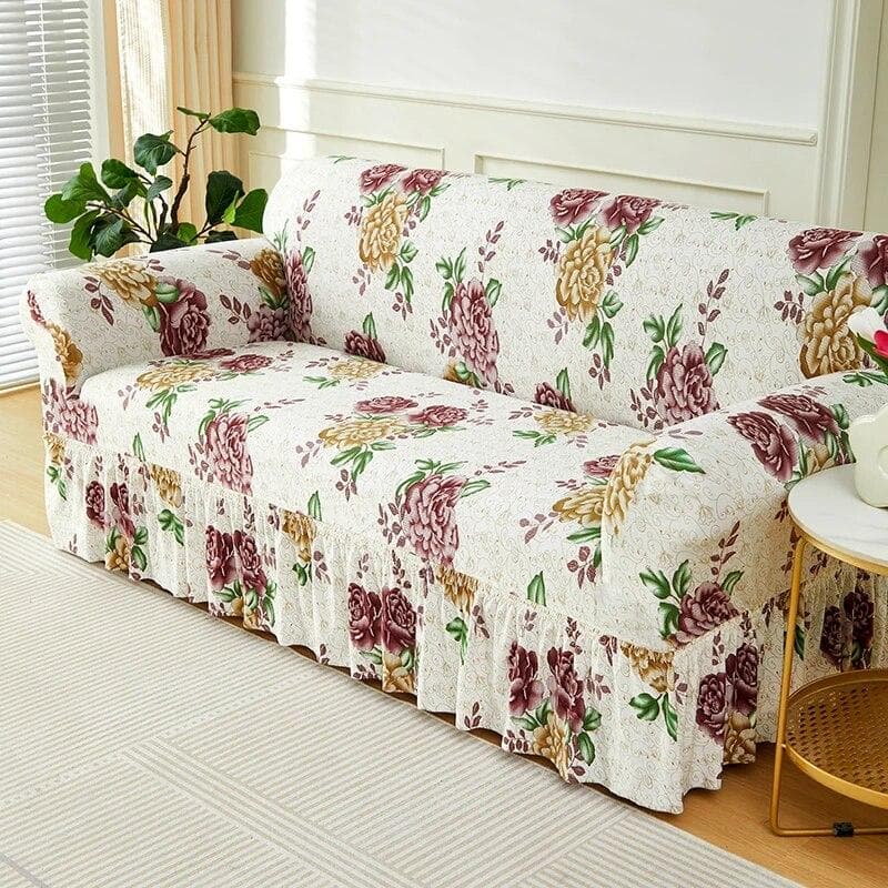 Elastic Sofa Cover For Living Room Printed Sofa Slipcover L Shape Sofa Furniture Protector Cover Bedroom Home Decor Couch Cover Medium(145-185cm)1PC