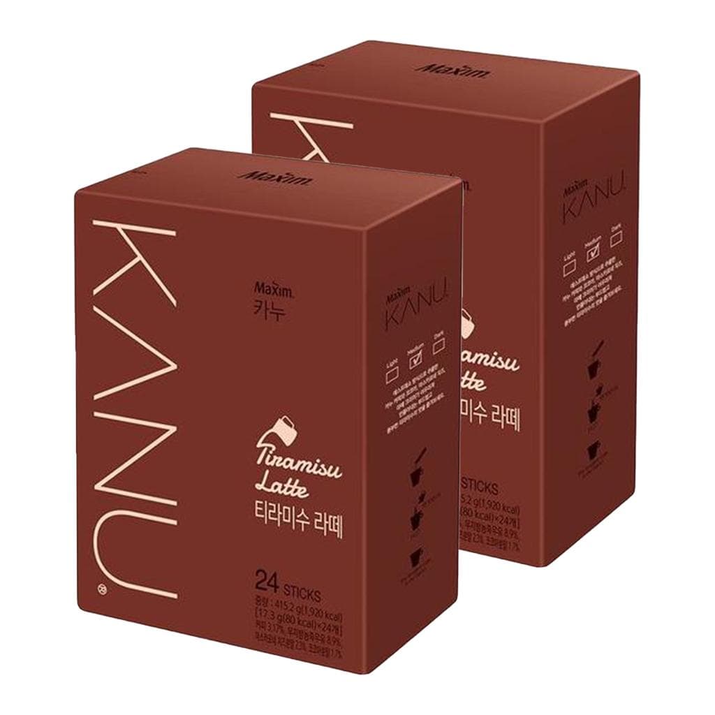 Dongsuh Maxim Kanu Tiramisu Latte (6 Options) #2Boxes(24 Sticks)