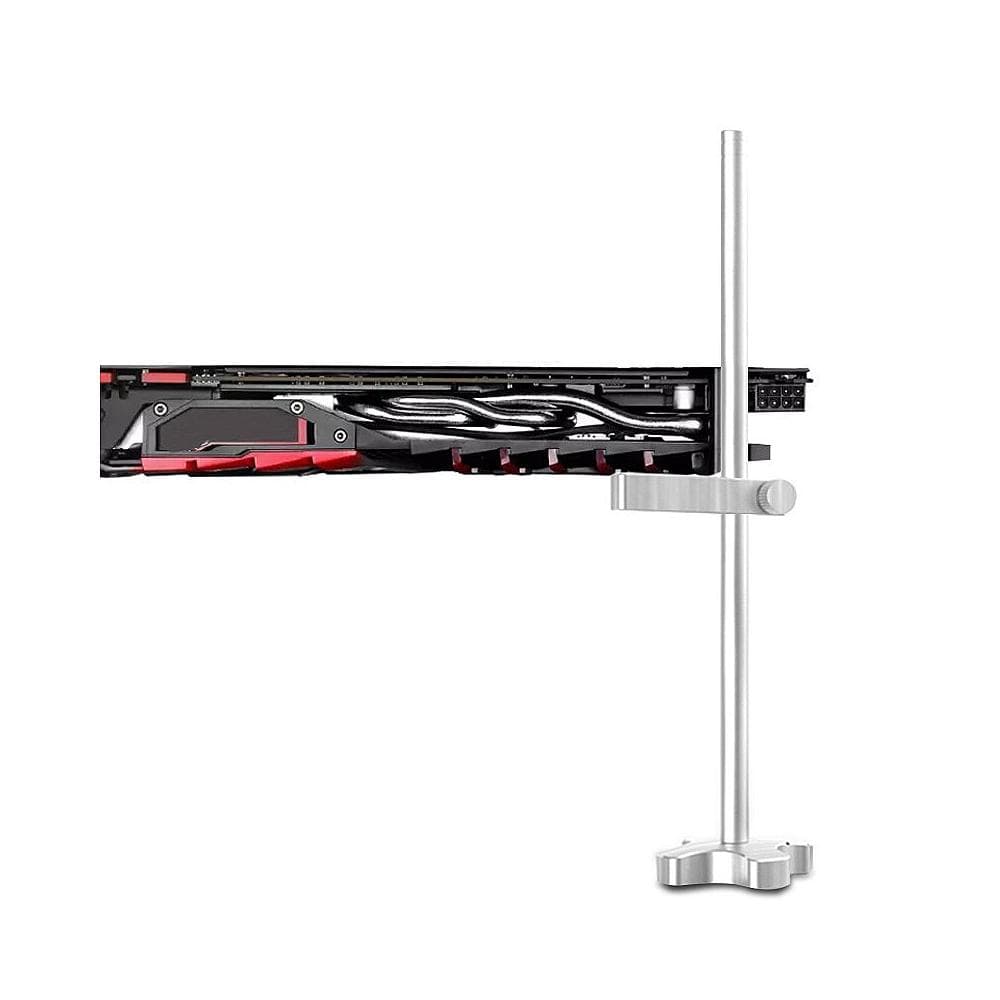 GM961 Aluminum Vertical Graphics Card Holder Single Support Jack Bracket Desktop PC Case Video Card silver