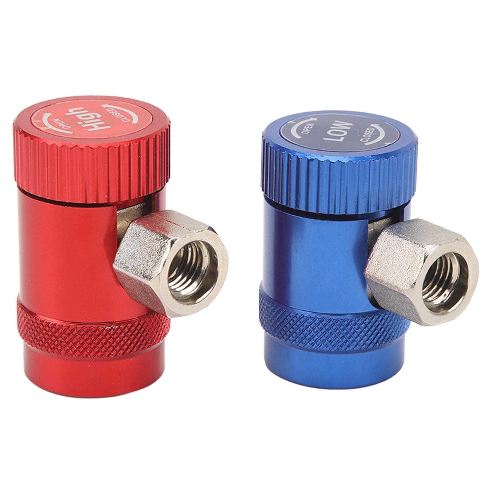 2Pcs R1234yf Quick Couplers 14 Inch Male Port High Or Low Side Manual Couplers Connector Adapter