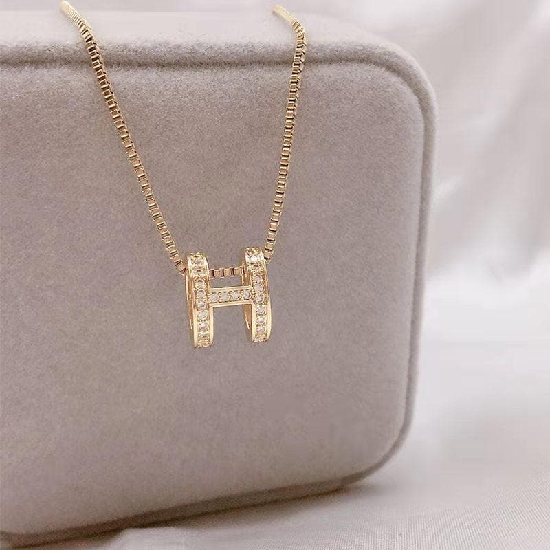 H Necklace Female Design Style Personality Temperament Qixi Festival For Friends