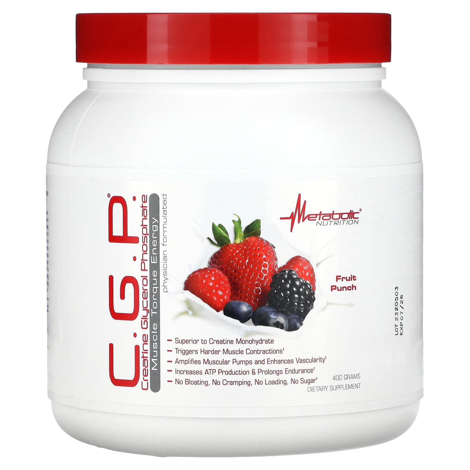 Metabolic Nutrition, CGP, Fruit Punch, 400 g