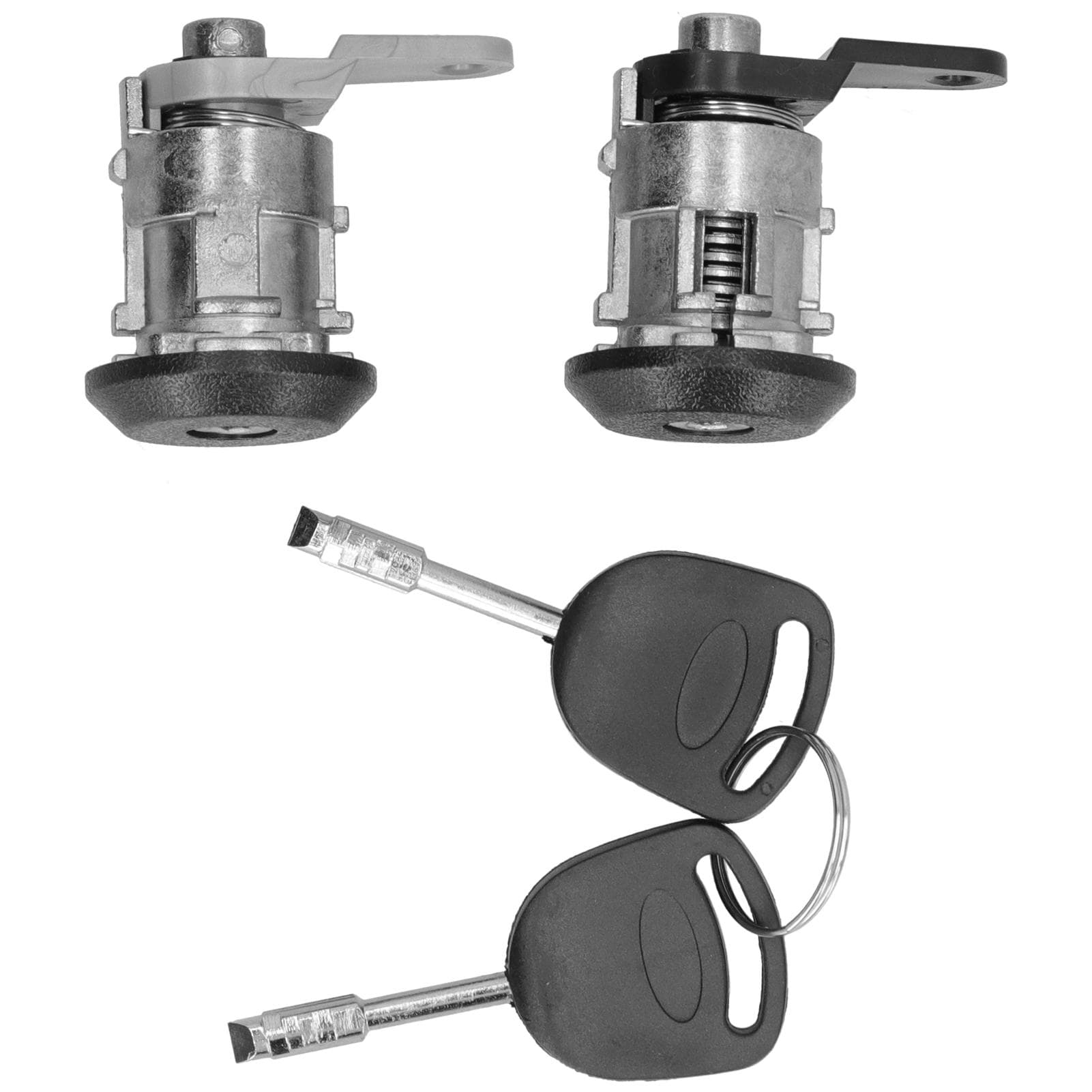 Front Door Lock Barrels LeftRight Locking Cylinder Keys Fit for Ford CourierFiestaKA