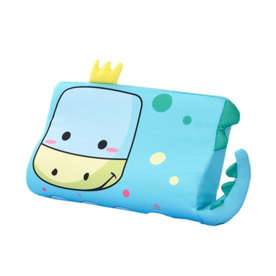 Cartoon Pillow for Children Slow Rebound Memory Foam Dinosaur Dog Elephant Shape Neck And sky blue