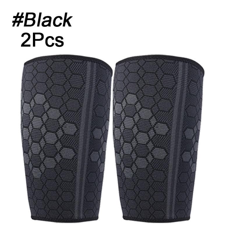 2Pcs Thigh Hamstring Compression Sleeve Thigh Brace  Wrap Great for Running  Injury S black