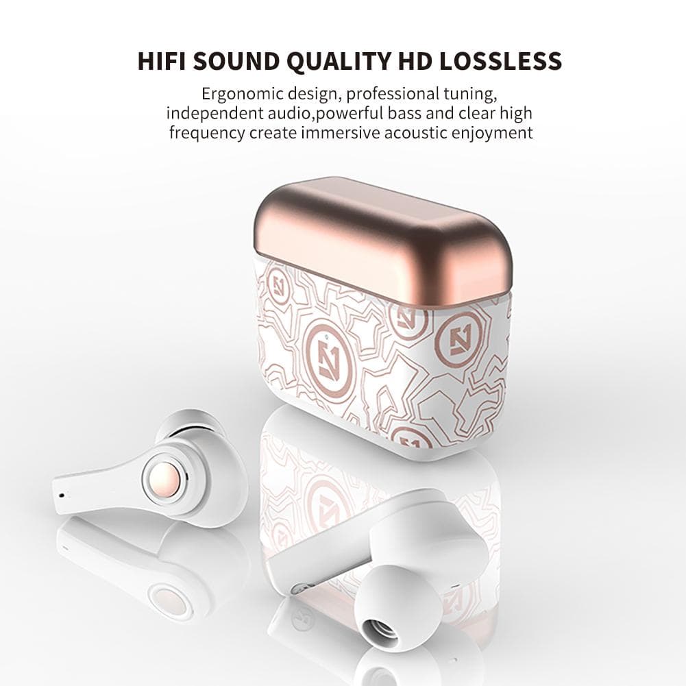 Graffiti Wireless Headphones Bluetooth 5.0 Earphone TWS HIFI In Ear Sports Headset