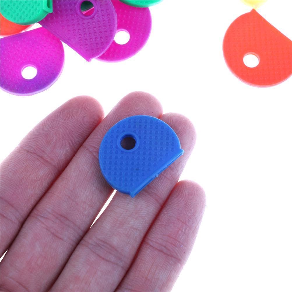 10pcs/20pcs Mixed Color Soft Key Top Cover Caps Case Keyring ID Marker Tags 20pcs