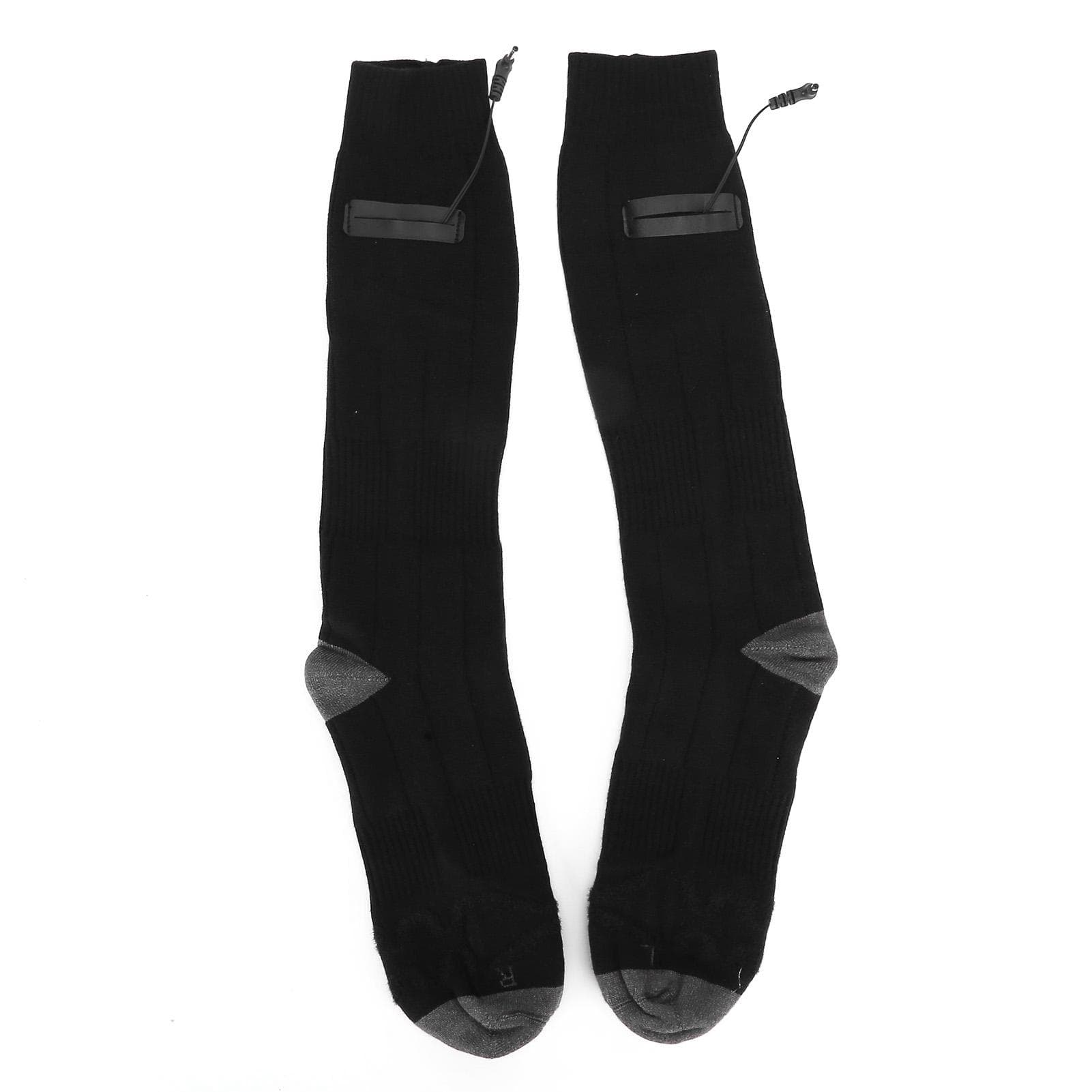 Heated Socks Winter Thermal Socks Washable DC Powered Socks Comfortable and Durable Black Gray for