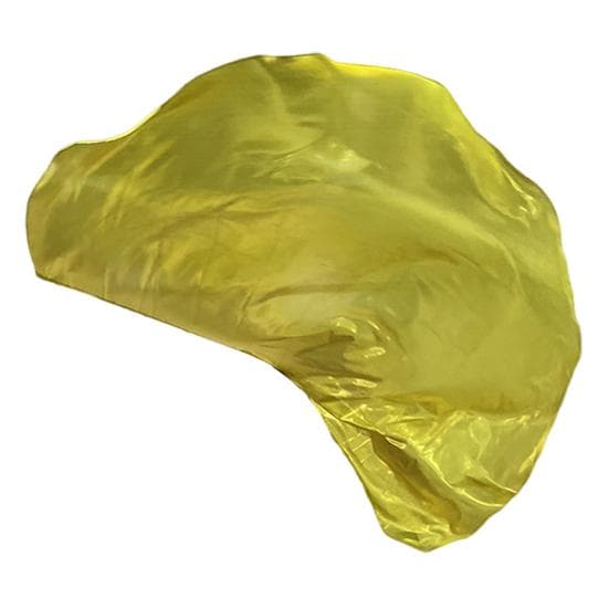 Dancing Flag with Expandable Stick Half Circle Shape Bright Color Luster Surface Performance Costumes Props Accessories Praise Flag golden