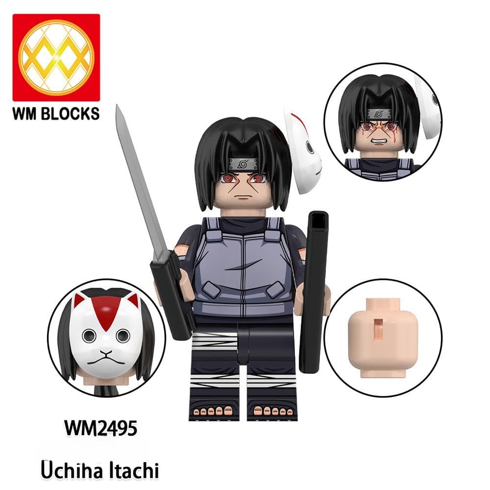WM6155 Anime Series Bricks Parts Building Block Adult Action Figures Accessories Set Toys For Children