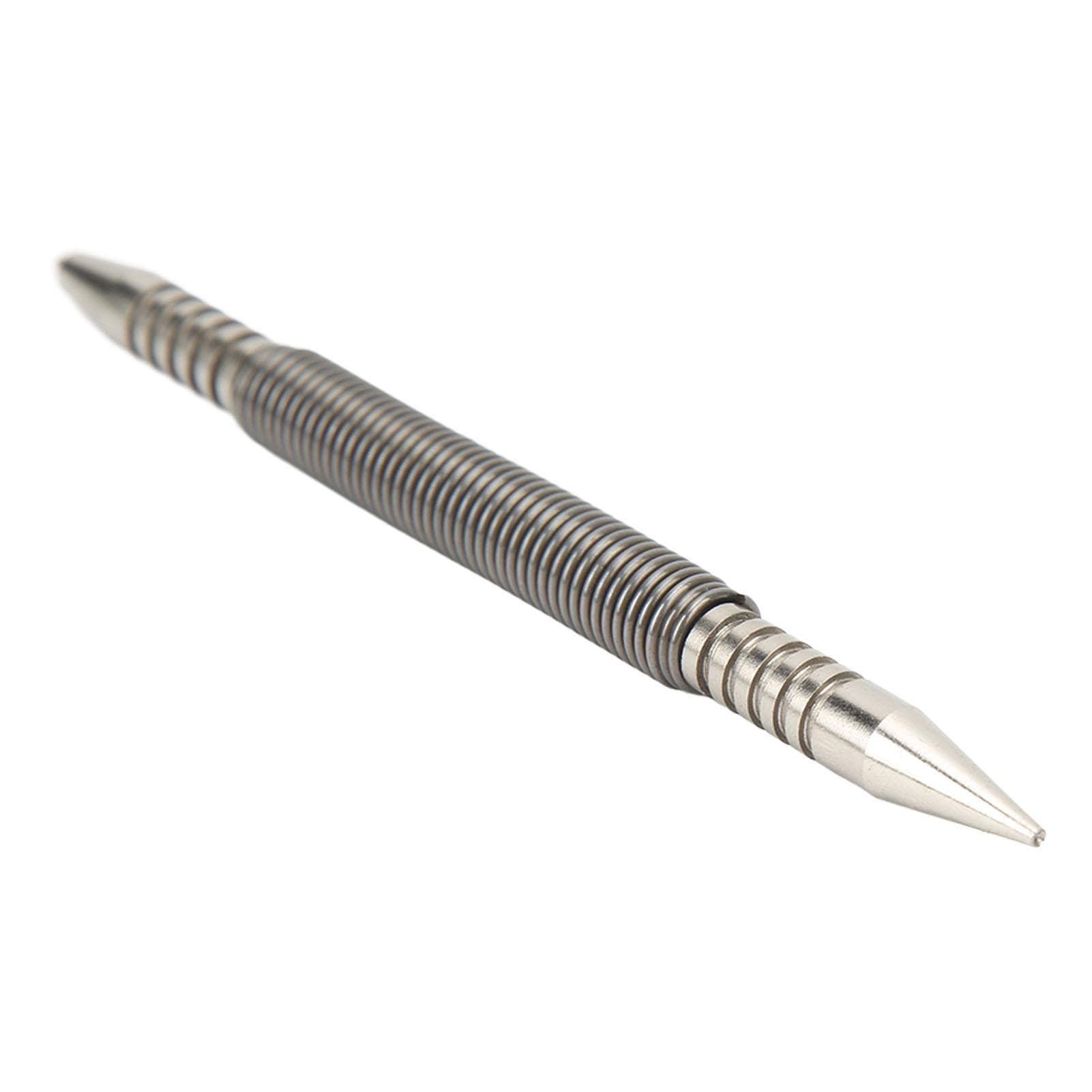 Dual Head Center Punch Spring Design High Hardness Carbon Steel Compact Hammerless Center Punch for