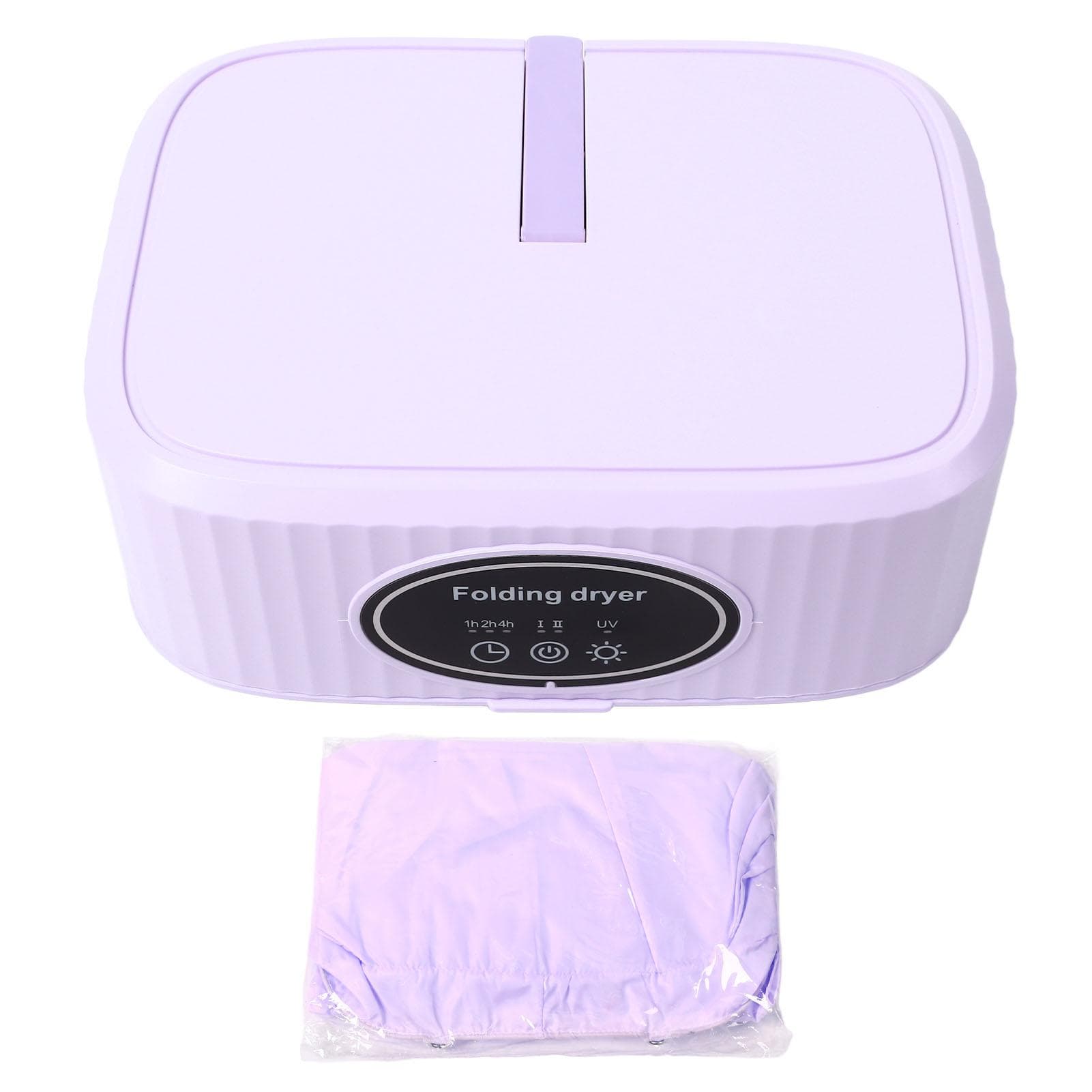Foldable Mini Electric Laundry Dryer with Dryer Bag Timer Function Quiet   Portable Clothes Dryer purple