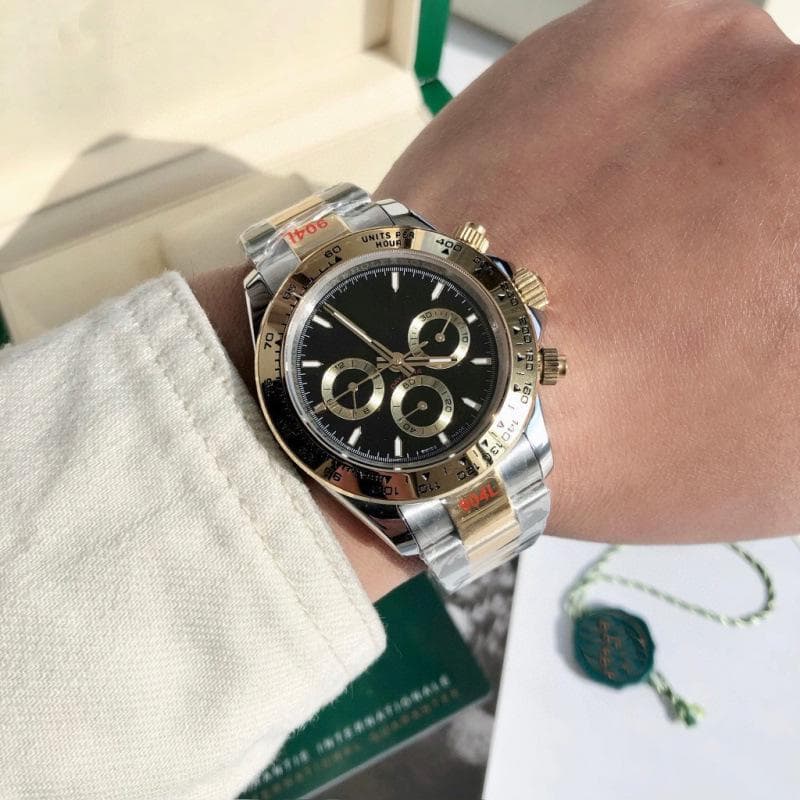 Rolex Daytona Series Men's Two-Tone Panda Automatic Mechanical Watch