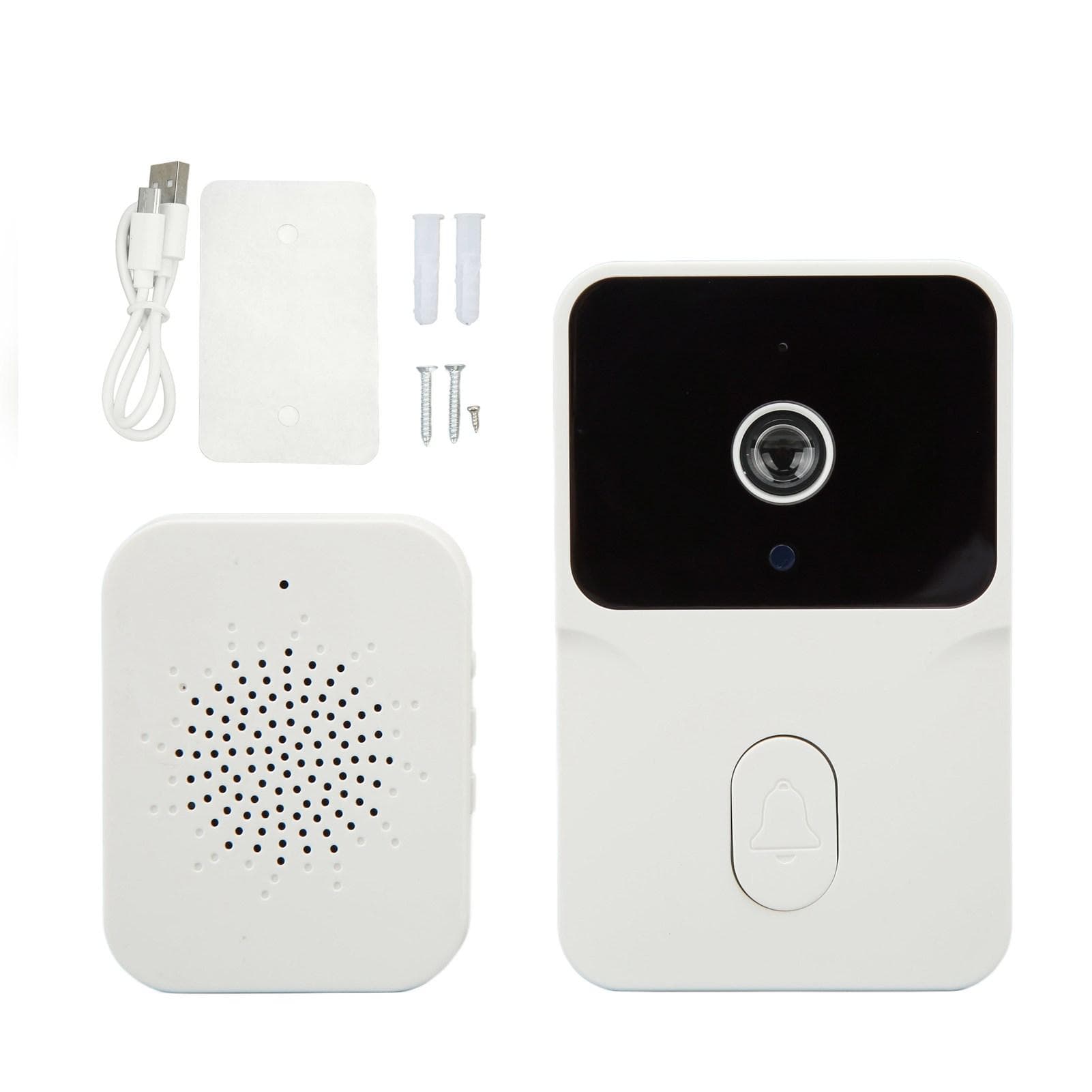 Wireless Video Doorbell Camera HD Night Vision 2 Way Voice Call Security WiFi Doorbell Camera for