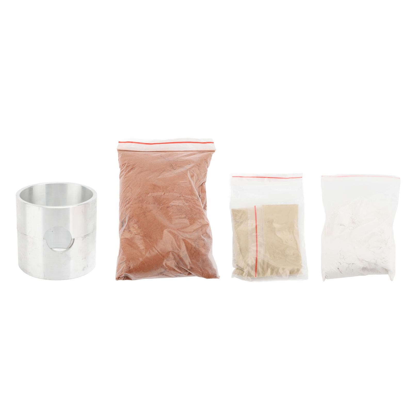 Aluminum Alloy Sand Casting Box Jewelry Casting Cylindrical Container for DIY Metal Jewelry Making