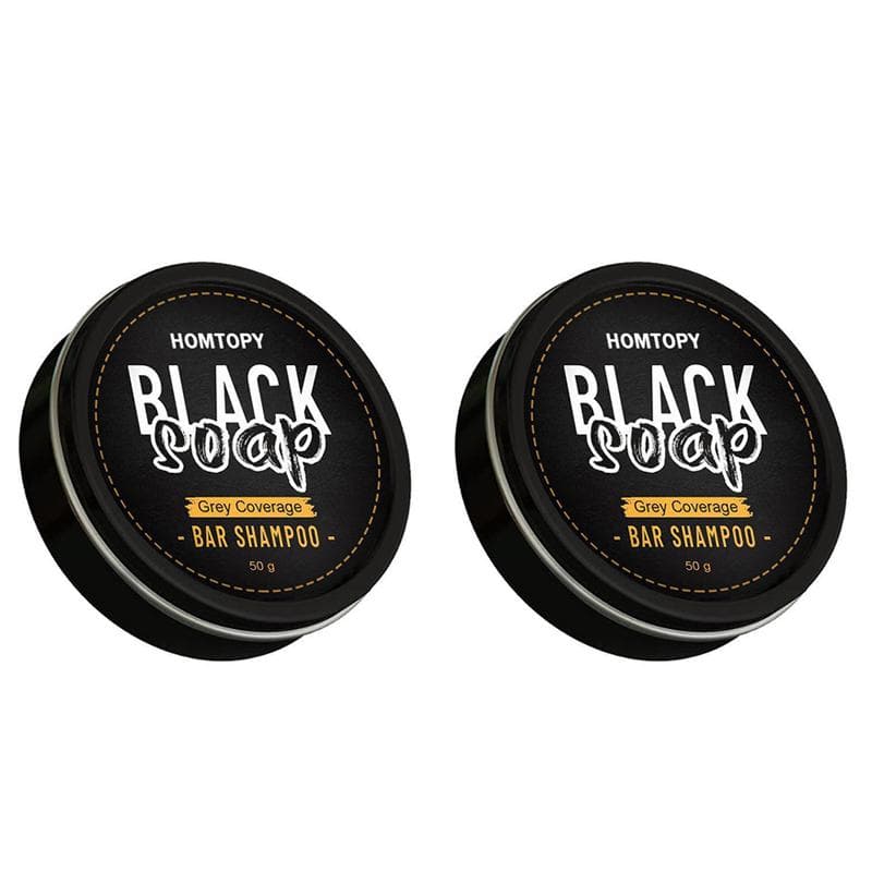 Men's Hair Darkening Shampoo Soap Fast Repair Deep Cleansing Dandruff Shampoo Hair Care Conditioner Improve Gray Hair White Hair Beautiful Black 2 pcs