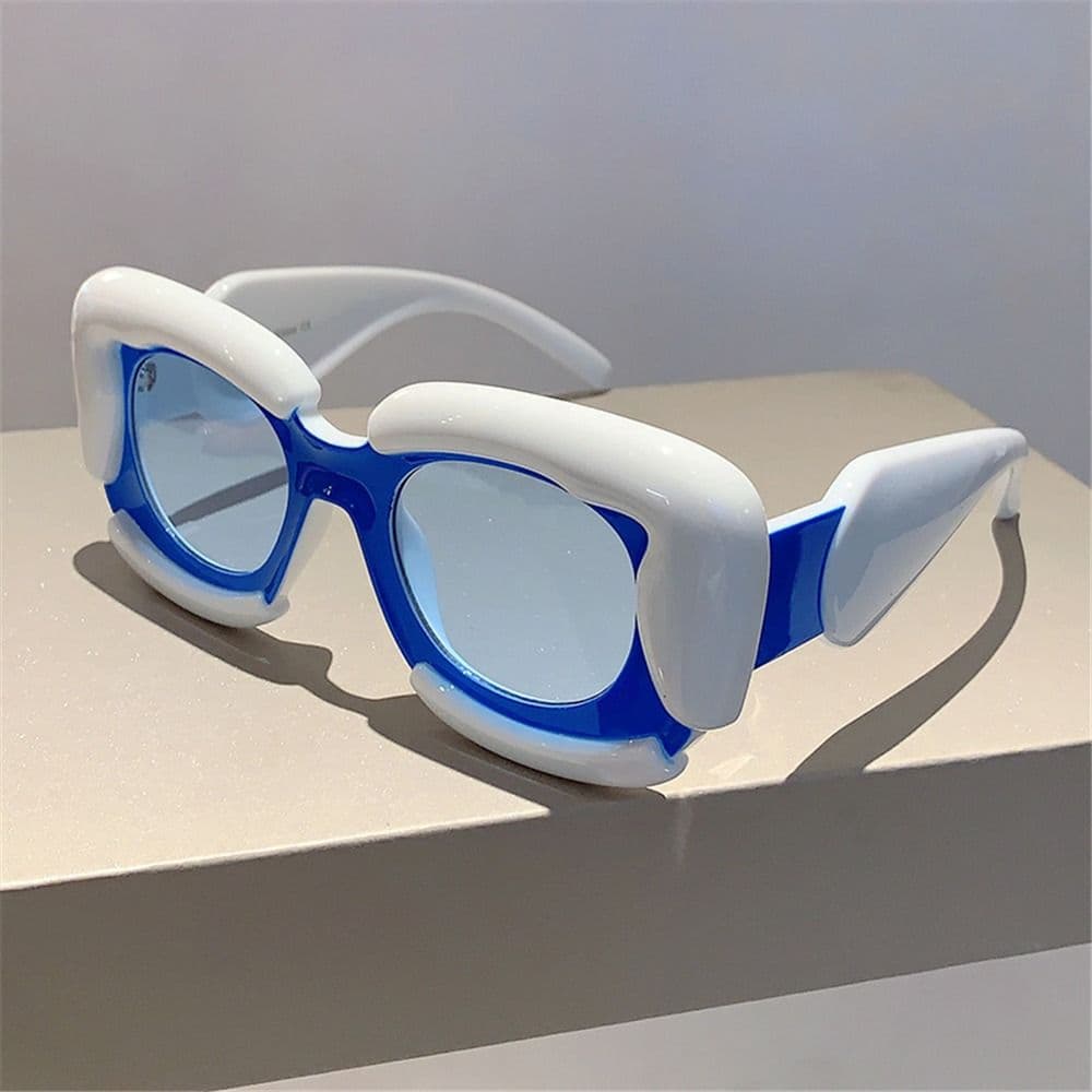 Women UV4 Protection Square Women Sunglasses New Luxury Brand Design Oversized Eyewear Rim Shades Cloud Sun Glasses