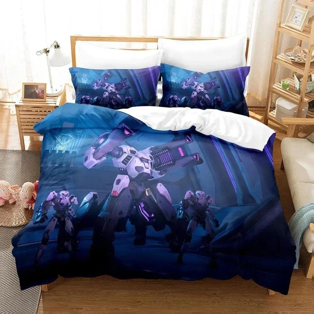 Game Overwatchs Bedding Set Boys Girls Twin Queen Size Duvet Cover Pillowcase Bed Kids Adult Fashion Home Textile Customizable US Full 200x230cm