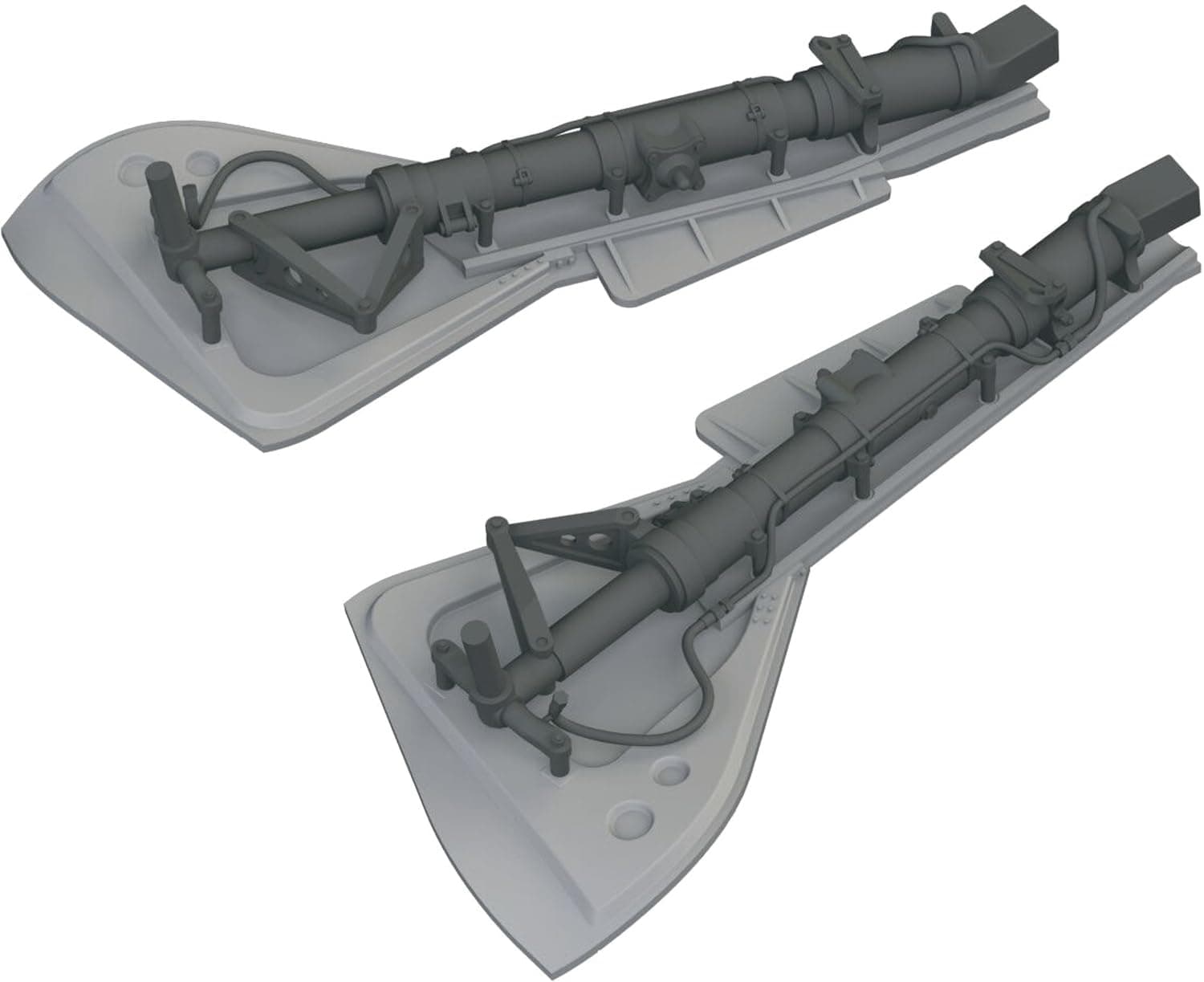 Eduard Brassin Fw190 Main Landing Gear Covers Plastic Model Parts EDU632213 1/32 Focke-Wulf (for Revell) (Airplane)