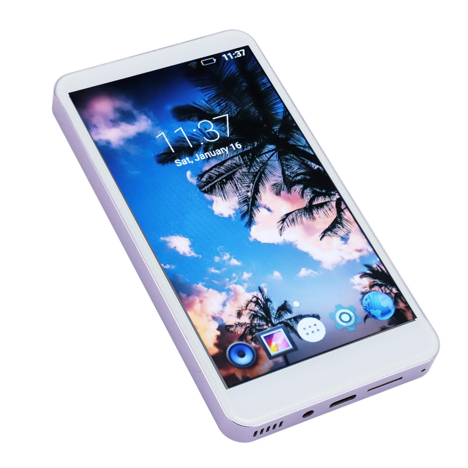 MP4 Player with Bluetooth and WiFi 5 Inch HD Touch Screen 1GB RAM 8GB ROM Noise Reduction 5MP Rear purple