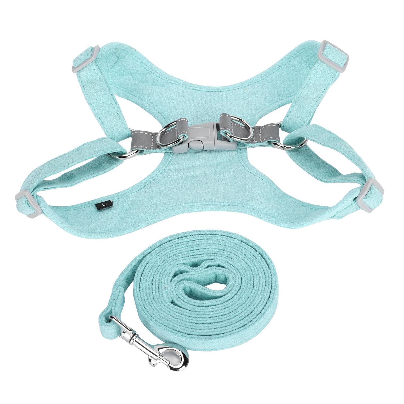 Pet Dog Harness Traction Rope Kit No Pull Choking Adjustable Vest Reflective Collar Type XXS