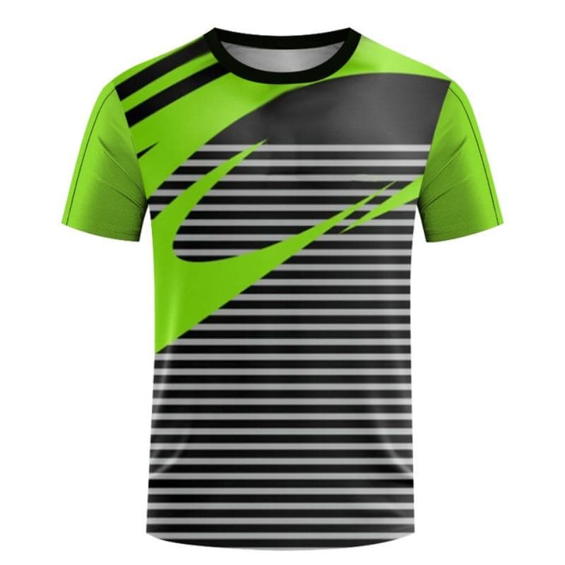 2023 Quick Drying Table Tennis Wear Men's Printed T-shirts Breathable Women's Fitness Wear Boys' Large Badminton Training Tops S