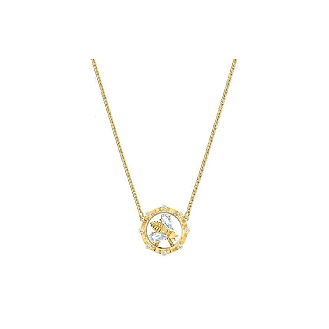 Swarovski Bee A Queen Necklace With Bee Element Women necklace Alloy Gold-Plated Silver-Plated 5482793 Box (Random Color)