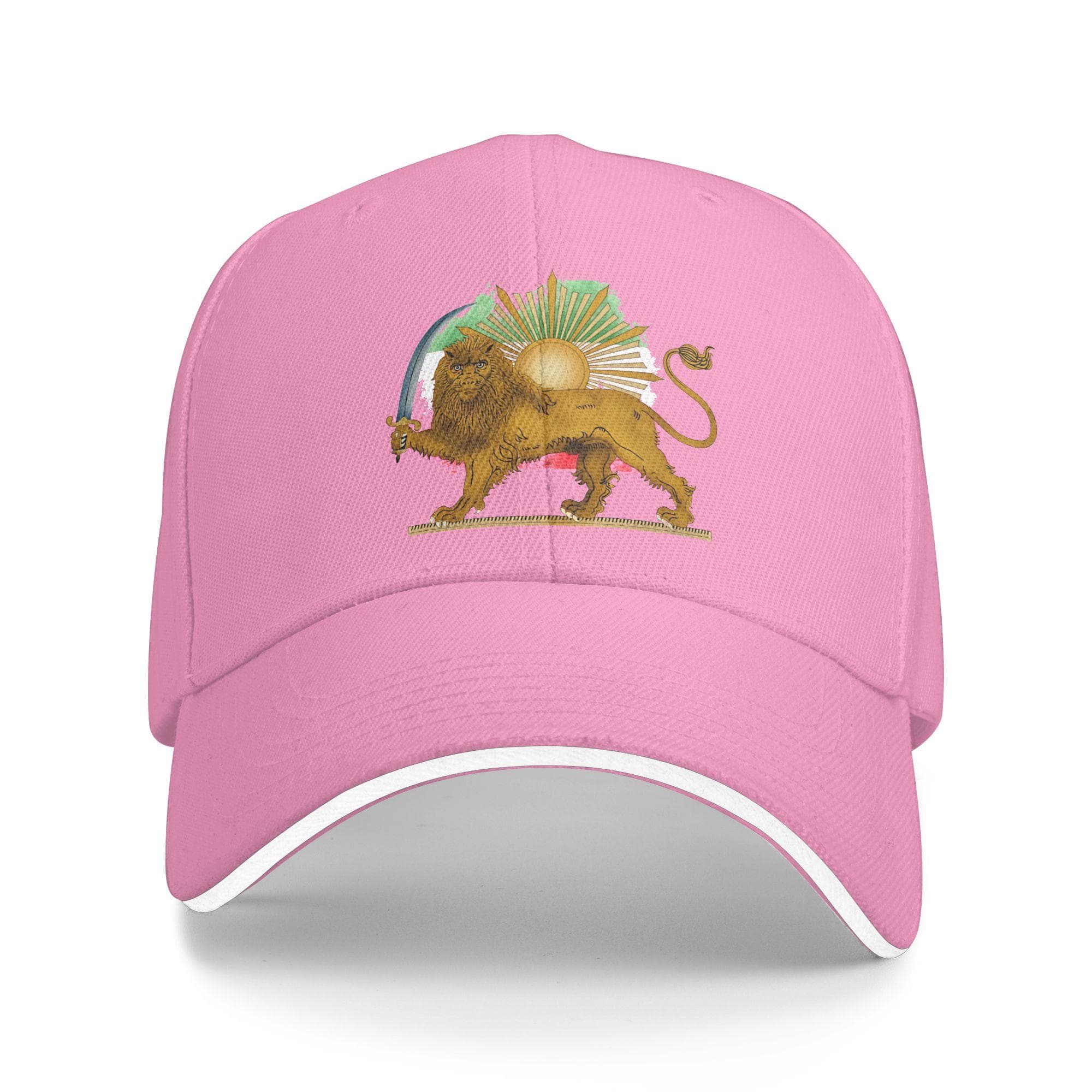 Persian Lion and Sun Casual Baseball Cap Summer Trucker Hat High Quality Hiking Hats Couple Women Streetwear Baseball Caps One Size