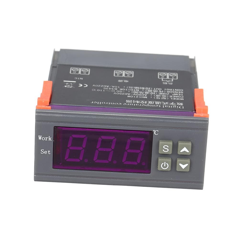 MH-1210W Intelligent Microcomputer Digital Temperature Controller High Accuracy Heating/Cooling Temperature Control Thermostat Regulator with Sensor AC220V