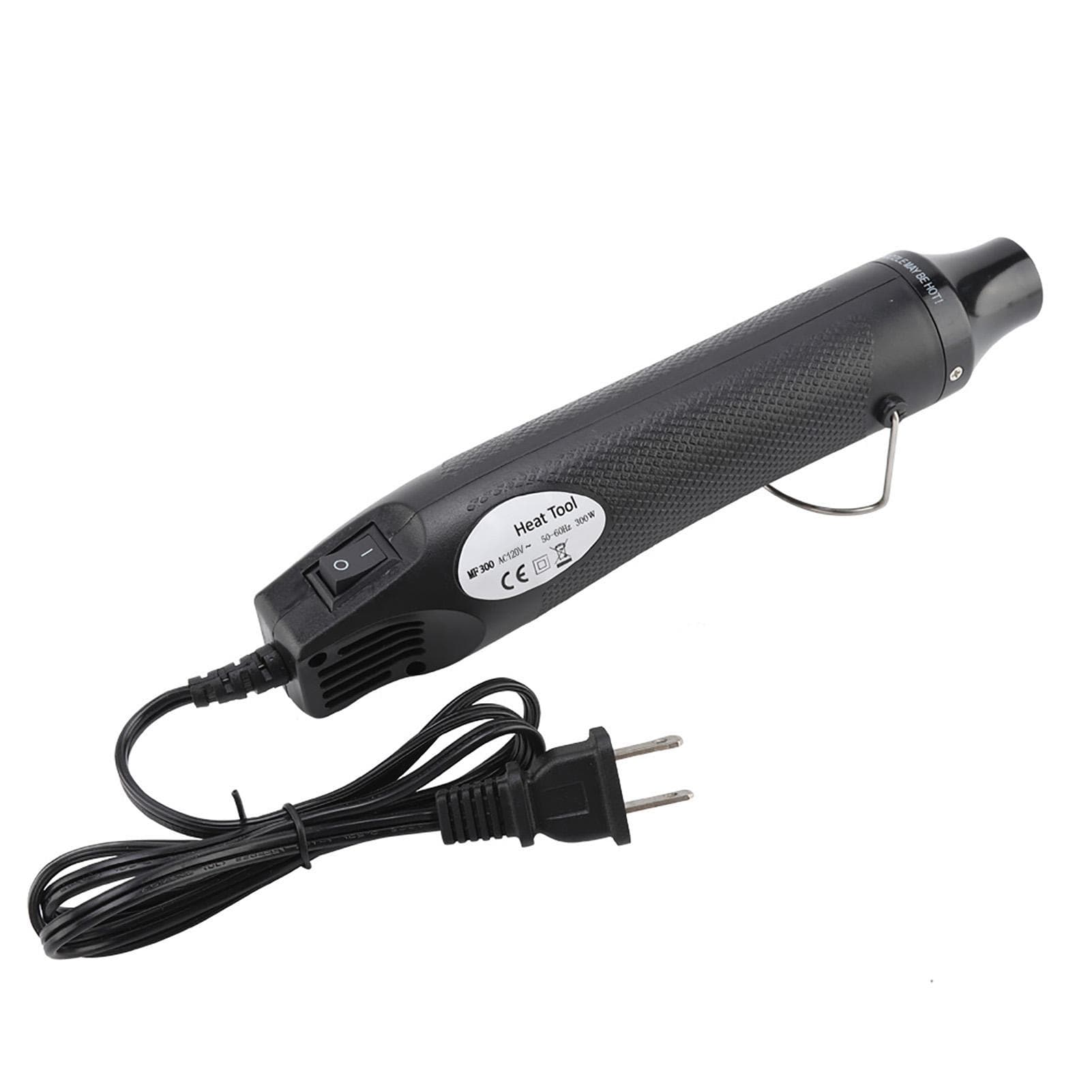 300W Electric Power Tool Hot Air Heat Gun Embossing Multi Purpose Heating (Black )