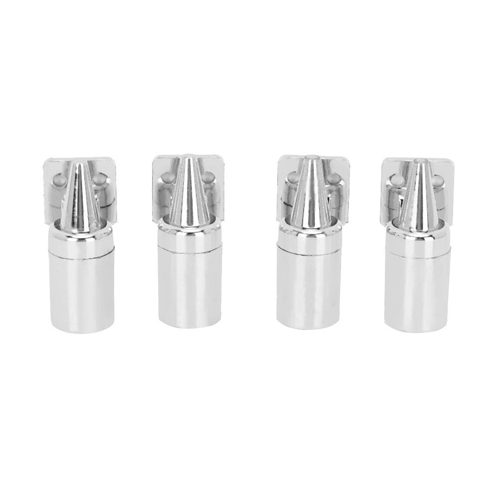 4PCS Car Detachable Ultrasonic Deer Snake Alert Sound Alarm Wind Power Animal Repeller Sliver Silver