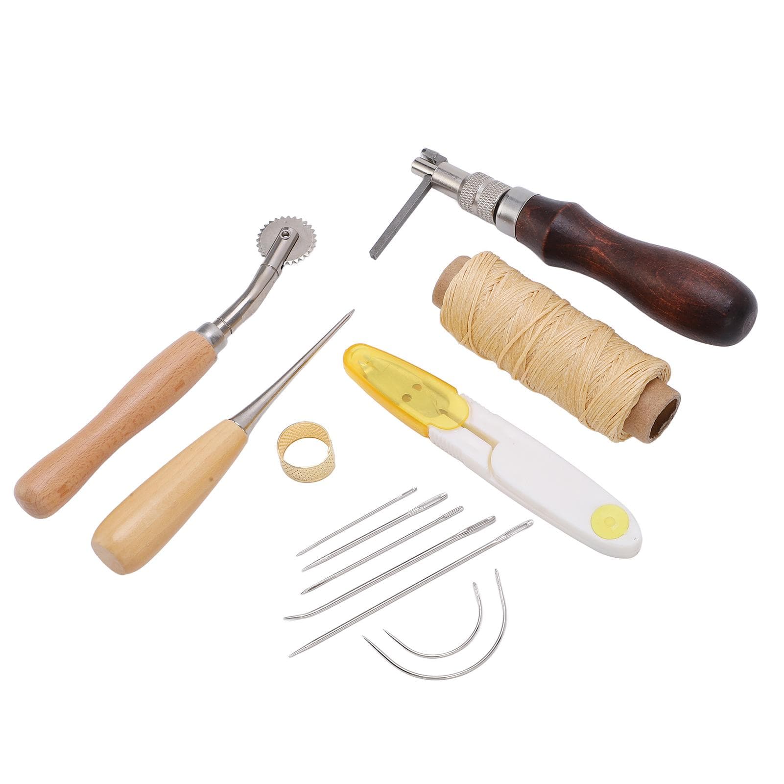 Leather Tool Set Practical DIY Multifunction Cutting Leather Art Tool Leather Goods Wax Thread Hand