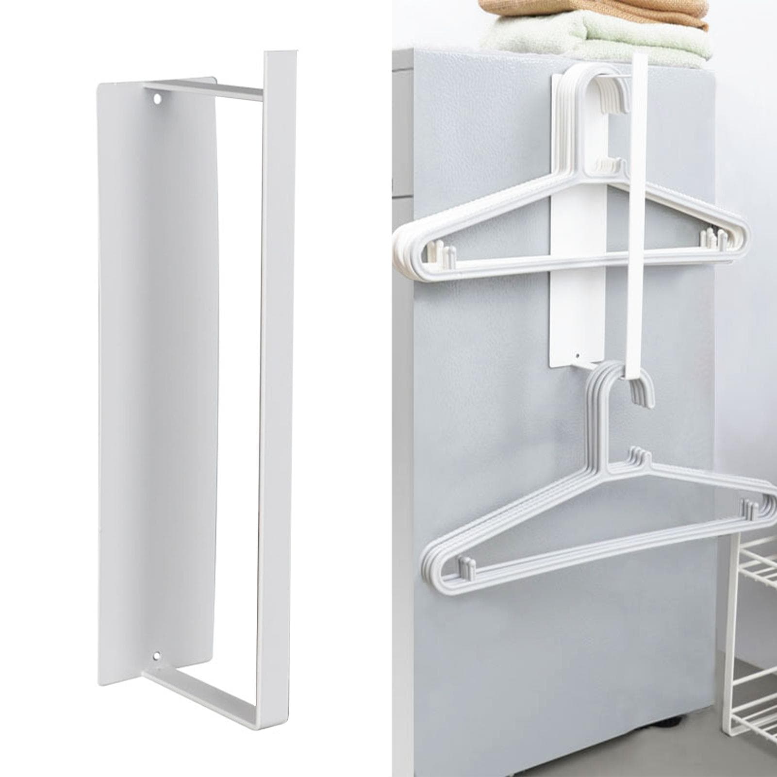 Washing Machine Side Hanger Non Punching Magnetic Hanger Storage Rack