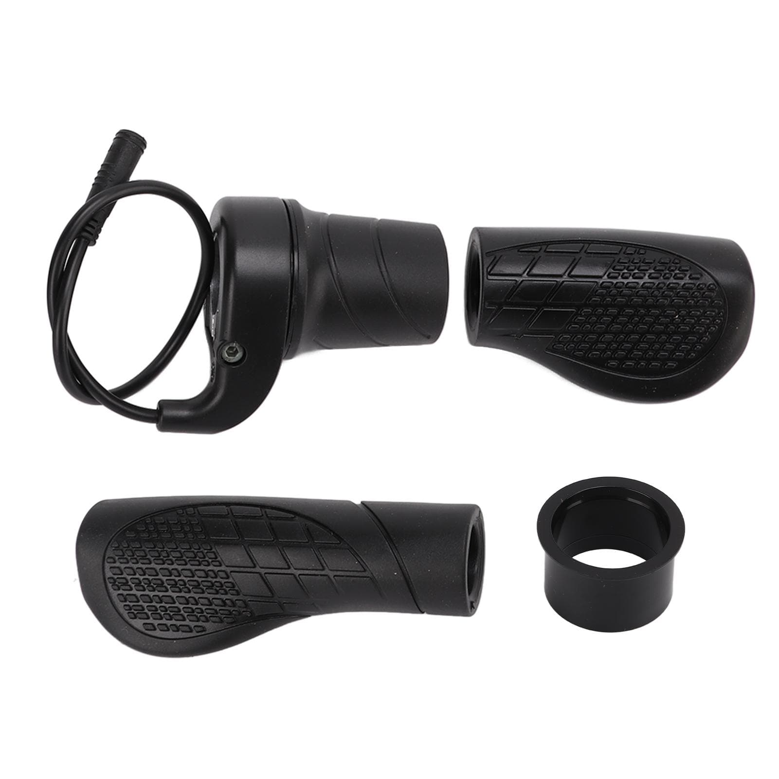 Bike Grips Nonslip Rubber Waterproof Shock Absorption Abrasion Resistance Electric Bicycle Handle