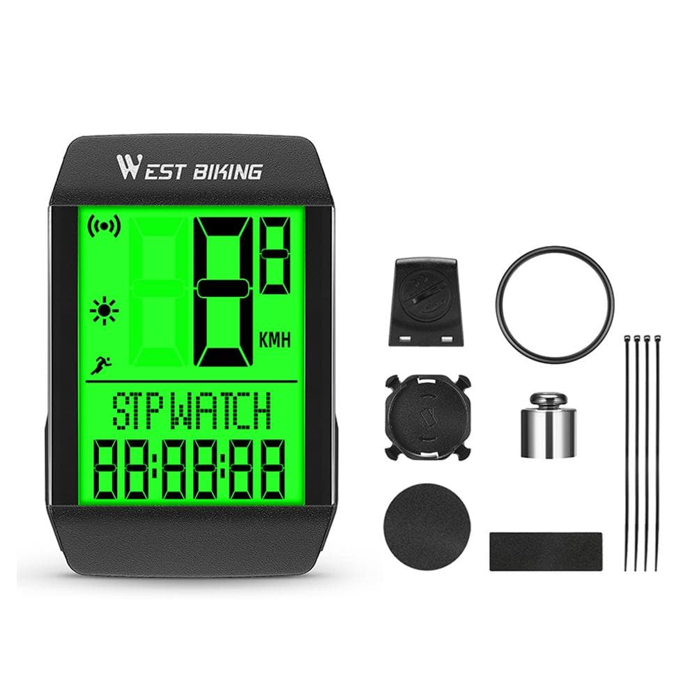 5 Language Bicycle Speed Meter Waterproof Cycling Mileometer Multi-functional Bike Speedometer Full Wireless
