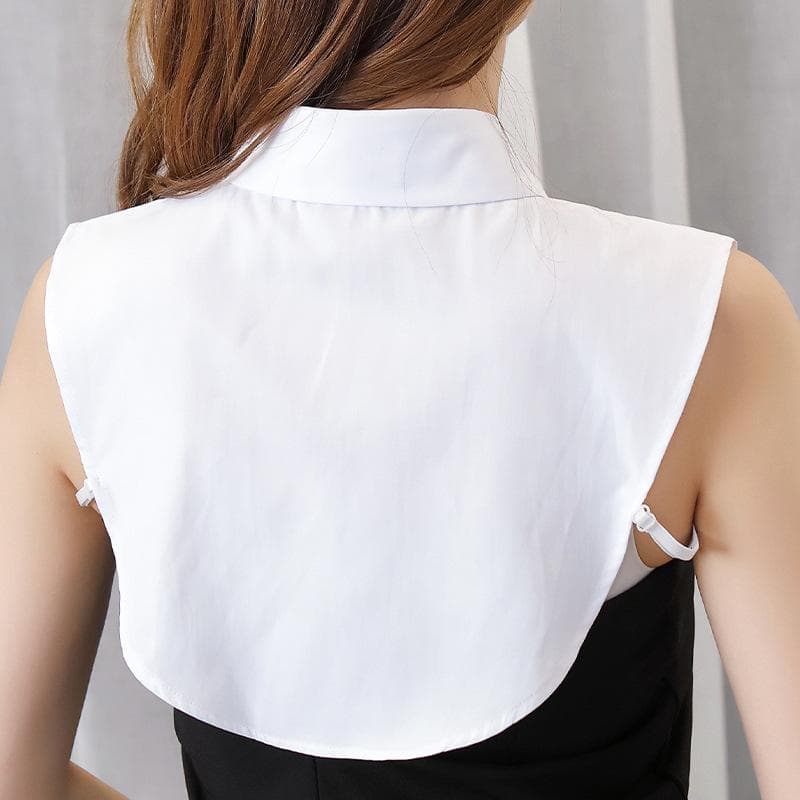 Shirt Fake Collar Women's Versatile Fake Collar Shirt Collar Polyester Cotton Decorative Stand white