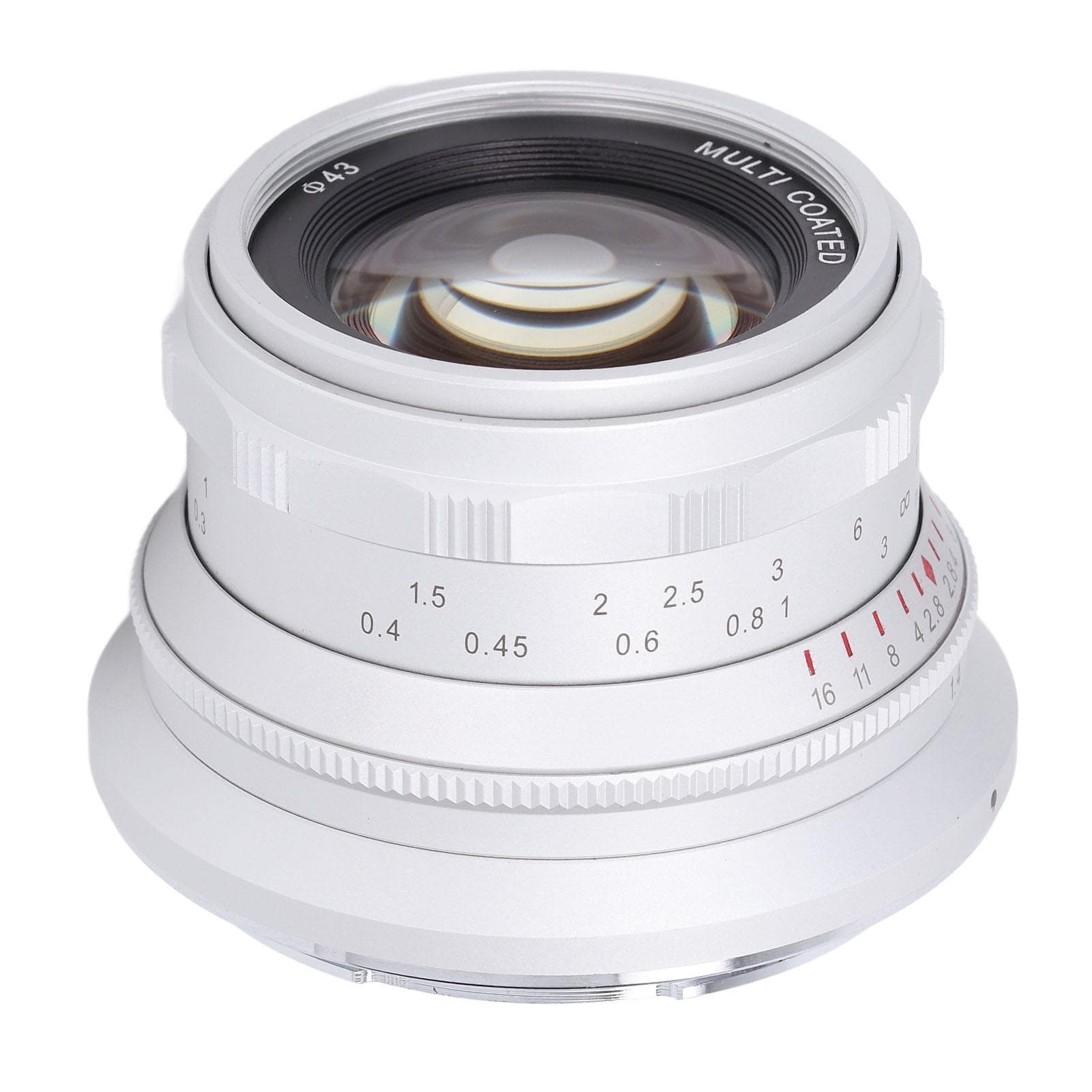35mm F1.4 Full Frame Portrait Lens Large Aperture Manual Focus Camera Lens for Nikon Z Mount for white