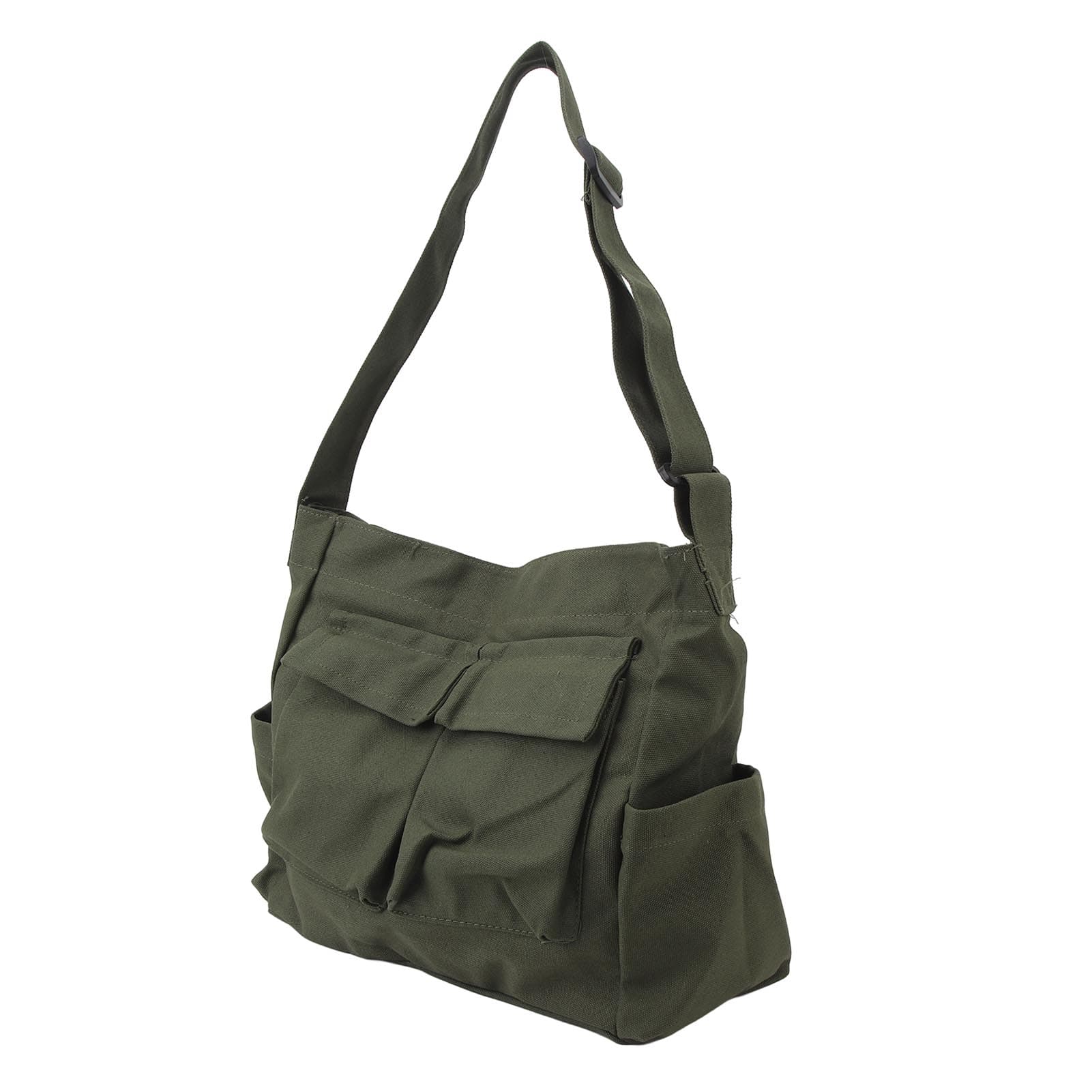 Messenger Bag Large Capacity Vintage Versatile Reinforced Stitching Canvas Shoulder Bag for Laptop