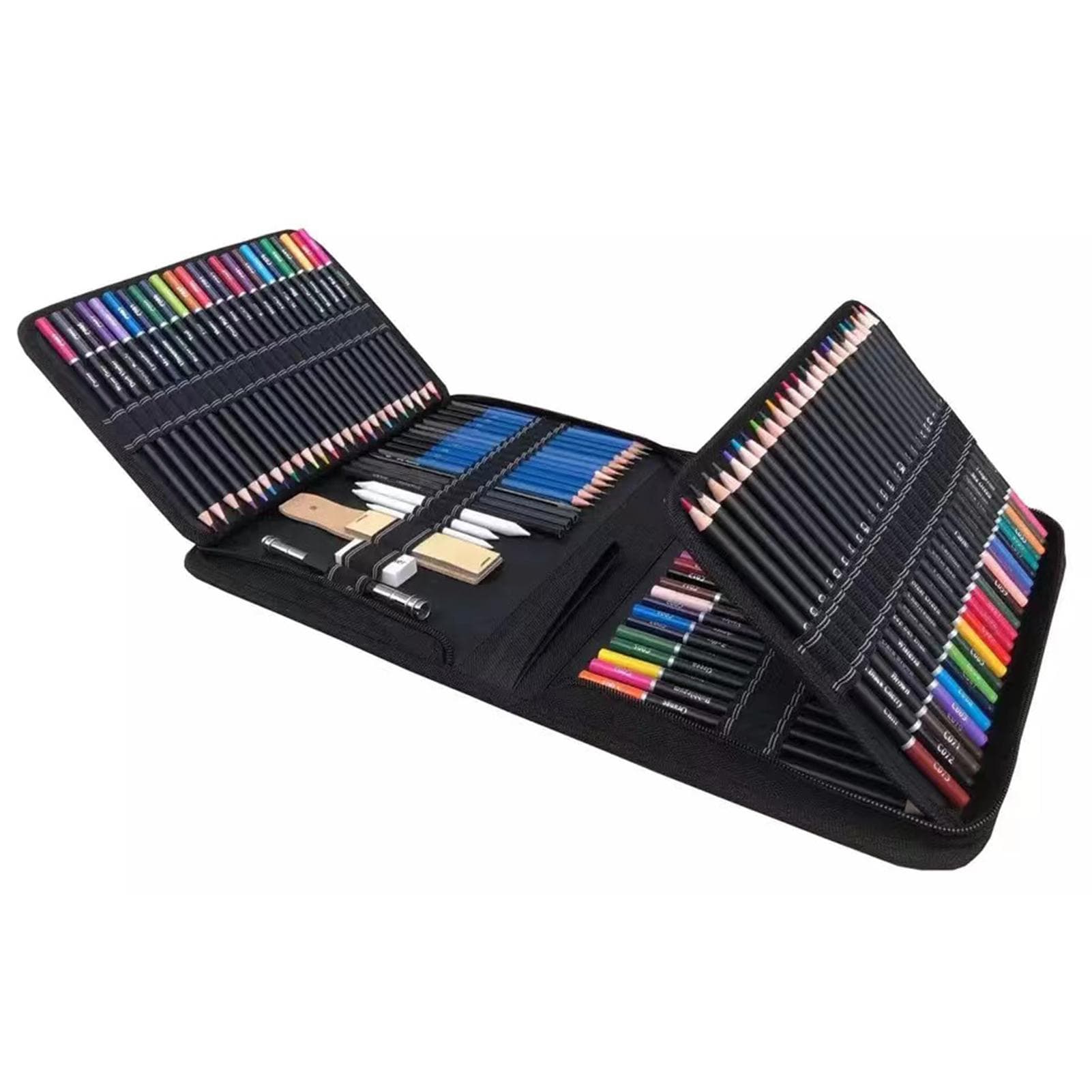 Professional Drawing Pencils and Sketch Art Supplies Includes Oil Base Colored Pencil 145PCS